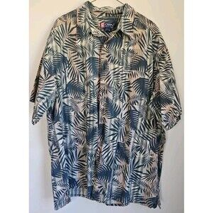 Vintage Chaps Ralph Lauren Shirt Men XXL Floral Hawaiian Short Sleeve